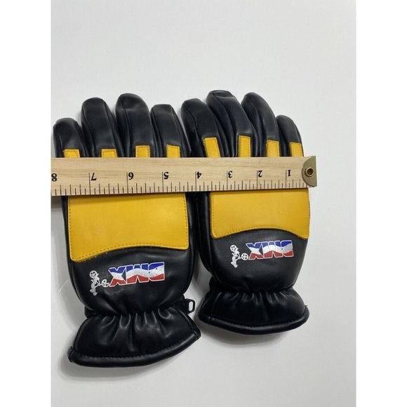 Vintage BMX Bike Gloves, Black and Yellow, Medium-Large - Picture 13 of 13